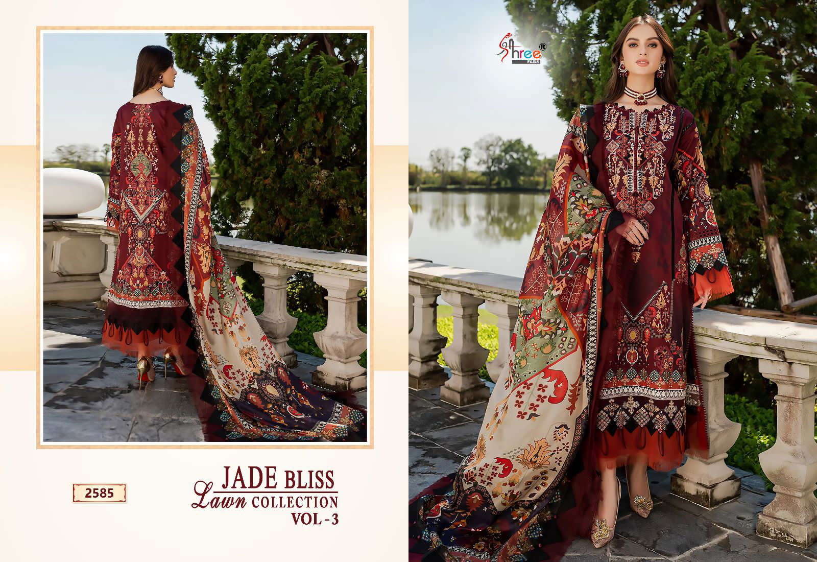 Jade Bliss Lawn Collection Vol 3 By Shree Pakistani Suits Catalog